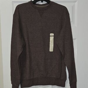 Men's Classic Crewneck Sweater in Rich Brown